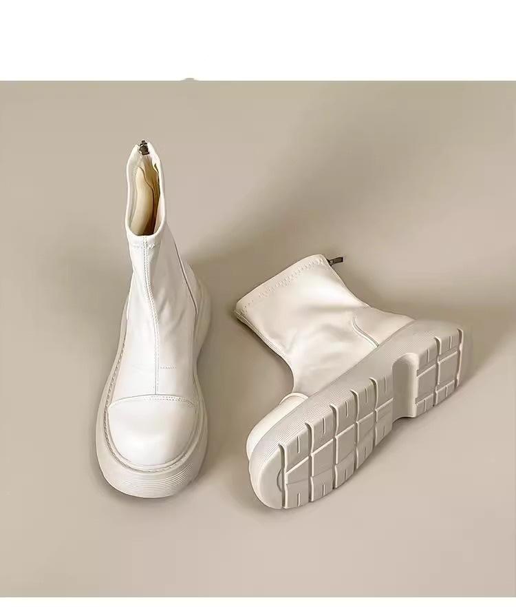 

Ботинки мартинс зимний бархат женские короткие 2025 новые весенне-осенние одинарные ботинки маленький маффин толстая подошва эластичные тонкие ботинки 40 бежевый