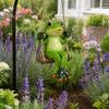 Langlebige Kunstharz-Dekoration Gartenschaukel Frosch-Statue, Hängendes Ornament, Skurrile Außenbaumskulptur Niedliche Figur für Veranda Hof Balkon
