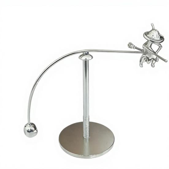 

Metal Witch Balance Perpetual Motion Desk Toy Kinetic Balancing Tumbler Toy Decompressive Science Physics Sculpture for Home Office Decor