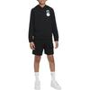 Nike Moletom com Capuz Floral com Logotipo Infantil Tops Preto DM8092-010