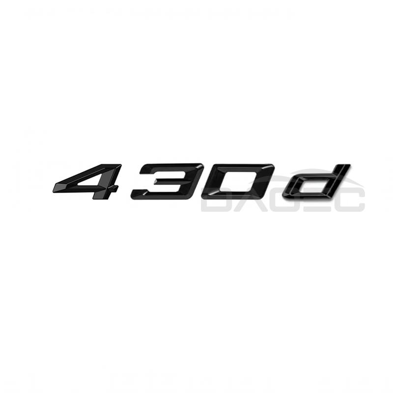 Auto 3D ABS Kofferraum Buchstaben Logo Plakette Emblem Styling Aufkleber Für BMW 4er Serie 420d 425d 428d 430d 435d 440d F30 F32 F33 F36
