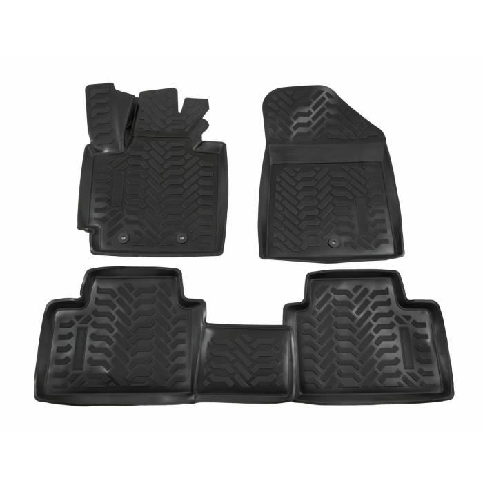Tapis De Sol En Caoutchouc - J&amp;J AUTOMOTIVE - Kia Soul 2014-2020 - Antidérapant - Sur Mesure - TPE Non Toxique