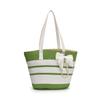 Striped large-capacity straw bag women's new summer woven shoulder bag seaside vacation beach bag