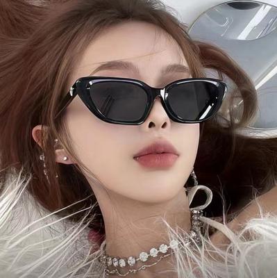Quan Zhilong Gd Pointed Corner Cat Eye Star Sunglasses Men'S And Women'S Trendy Sunglasses Small Frame Personality