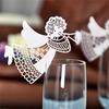 Hot Flying Angel Name Place Card For Wedding Party Table Wine Glass Decoration