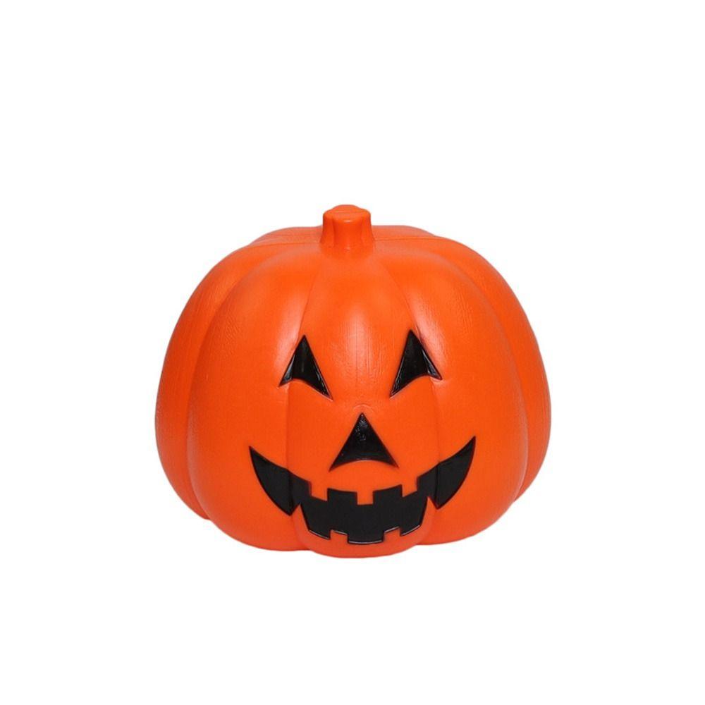 LED Light Halloween Jack-O-Lantern Luminous Pumpkin Lamp Portable Pumpkin Lantern Party Supplies