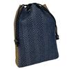 Bolsa Cordão Fole Espinha de Peixe Kyoto Kimono Yuzen Shingen para Pequenos Feito em Perfeito para Bolsa de Dia, Estampa, Masculino, Itens, Japão, Jinbei, Yukata,