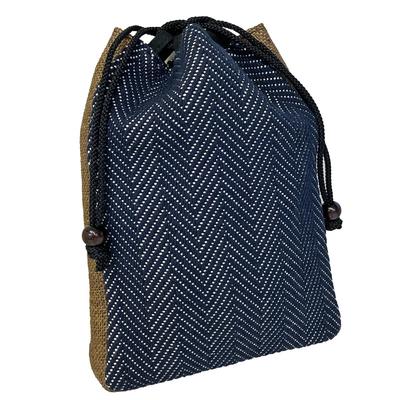 Kyoto Kimono Yuzen Shingen Chevron Soufflet Sac à Cordon pour Petits Fabriqué en Parfait pour Sac de Jour, Motif, Hommes, Articles, Japon, Jinbei, Yukata,