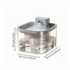 Automatic Pet Water Fountain Detachable with Motion Washable for Home Use Plastic