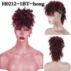 XINRAN Synthetic Wig For Black Women Mohawk Kinky Curly Hair Bun Afro High Puff Short Ponytail With Bangs
