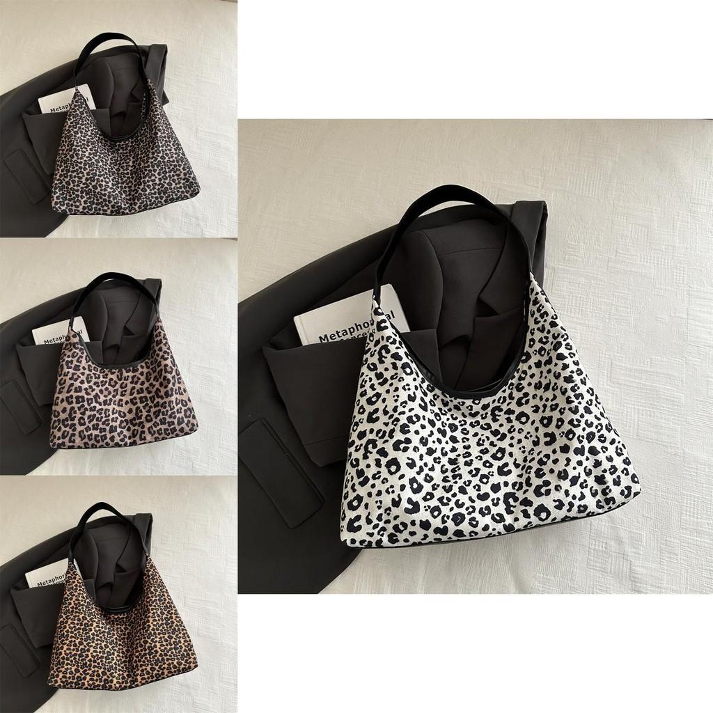 Versatile And Casual Leopard Pattern Tote Bag For Everyday Use With Pu Material