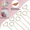 20/40Pcs Floral Card Holder Picks Metal Wire Place Card Holder Picture Holders Photo Stick Clip Floral Picks para festa de casamento