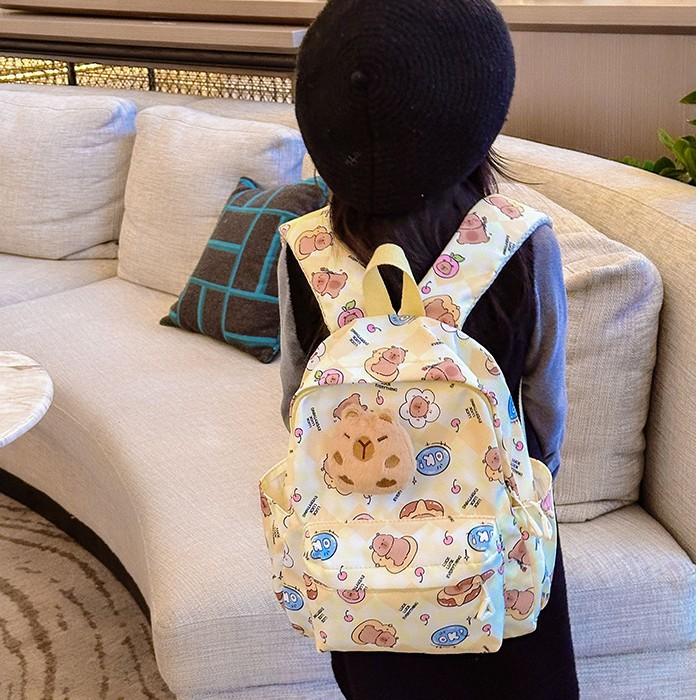 Children's Schoolbag New Cute Cartoon Kindergarten Backpack Boys and Girls Reduce the Burden High Value Backpack