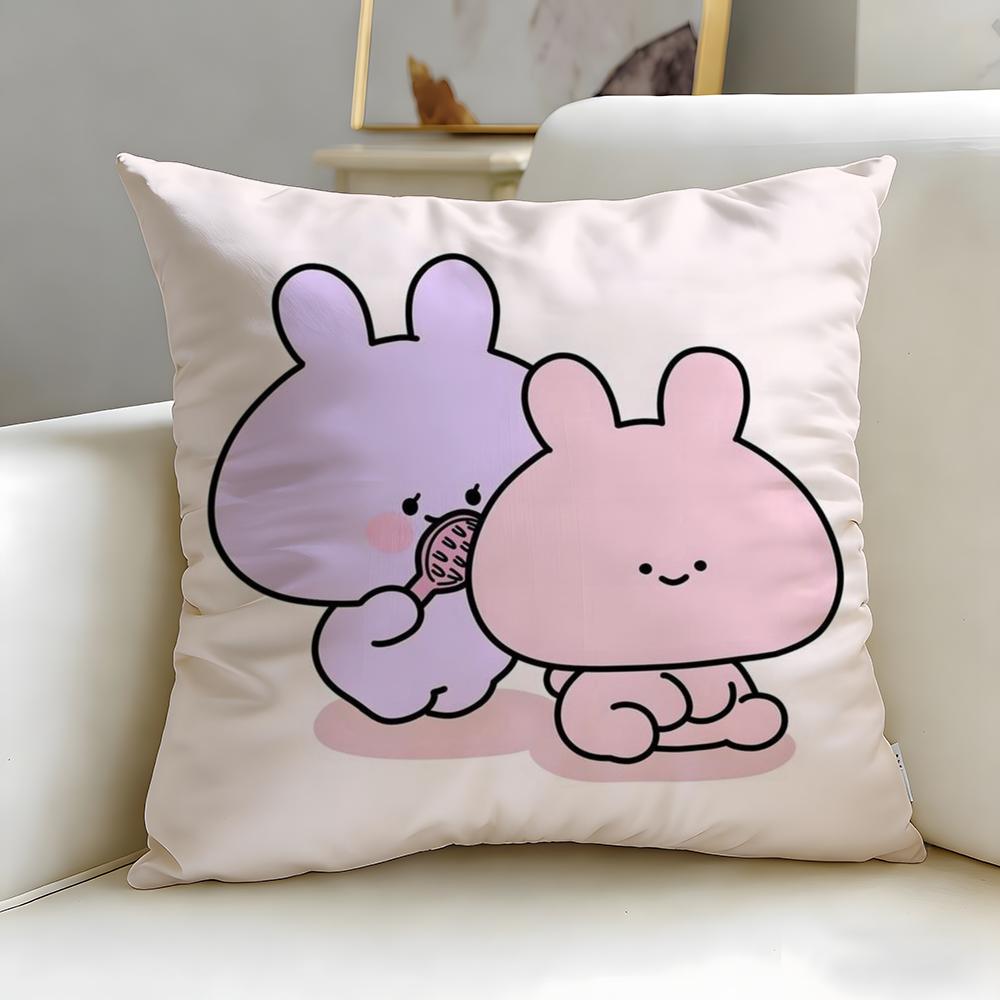 

popular virtual character Asamimichan Cushion Cover Soft EasyWash Pillow Case Versatile for Couch Bed Travel and Office 30X30cm