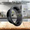 High Quality ABS Exhaust Duct Connector Flange Black Round Bevel Flange Adapter 50-160mm Pipe Air Vent Connector Kitchen