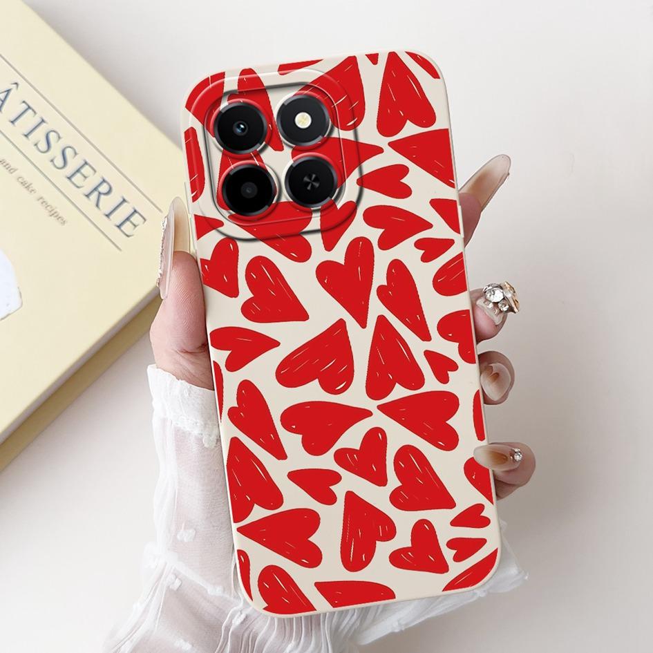 6.61" For Honor X6c 2025 Case Cute Panda Rabbit Soft Liquid Silicone Shockproof TPU Back Cover For HonroX6c Play 9C NIC-LX1 Para