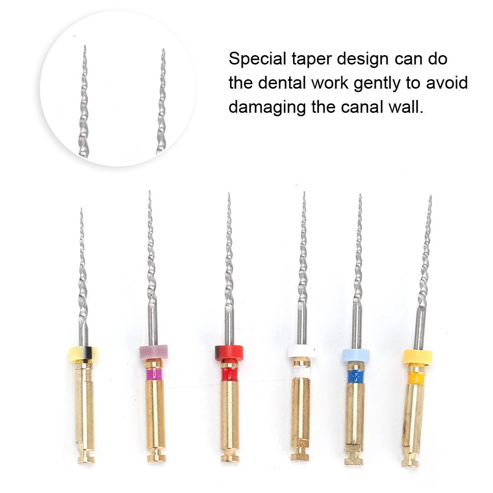 6 Pièces Professionnel Dentaire Canal Radiculaire Niti Lime Aiguilles Endodontiques Instrument Dentaire SX F3 (21mm)