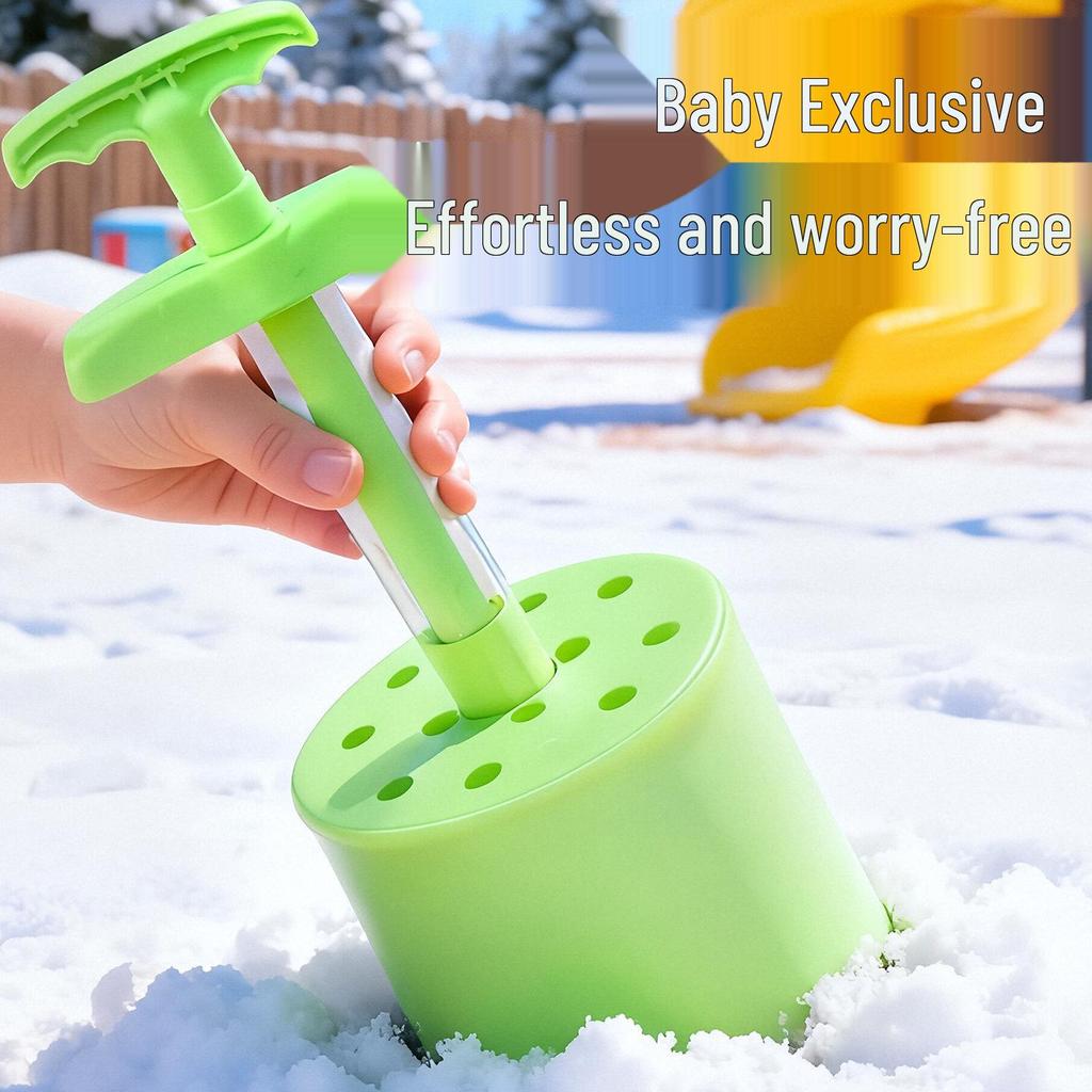 Snowball Clip Set: Kids' Winter Snow Play Tools for Snowball Fights & Snowman Molds