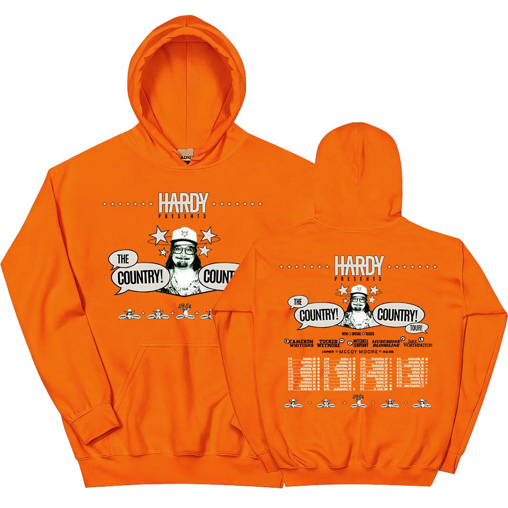 HARDY THE COUNTRY! ZEMĚ! TURNÉ! 2026 Mikiny Móda Unisex Streetwear Hip Hop Grafický Potisk Oblečení Zimní Mikina
