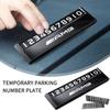 Car LOGO Parking Phone Number Plate Auto Interior Stickers for Mercedes Benz AMG W177 W176 X166 X167 C257 C218 X253 C118 C117 JR9