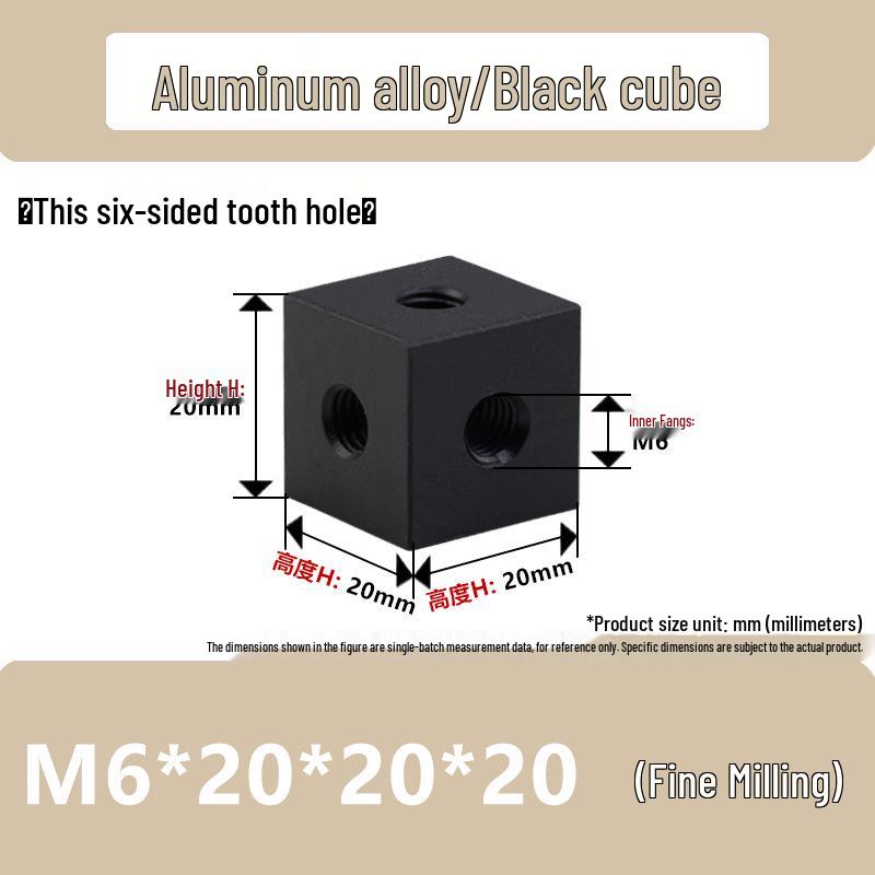 Aluminum Alloy Hex Nut Acrylic Connector Cap