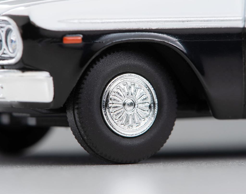 TOMYTEC Tomica Limited Vintage 1/64 Scale LV-204a Toyopet Masterline Patrol Car, Metropolitan Police Department, Finished Product