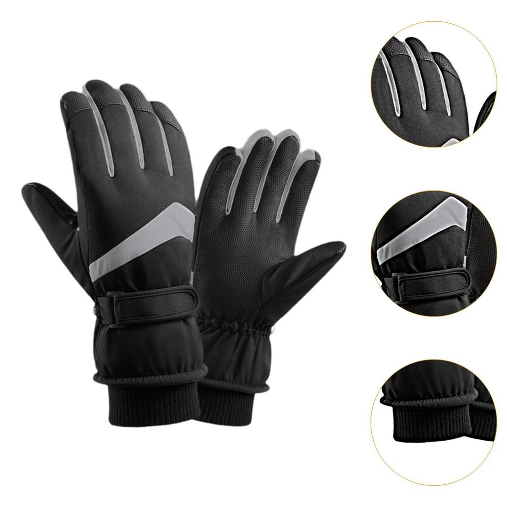 Winter Warm Gloves Skiing Gloves Non Slip Wear Resistant 1 Pair Windproof Snow