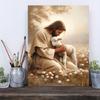 Bible "Good Shepherd" Themed Decorative Painting, Suitable for Christian Religious Decorations In Living Room, Bedroom or Church