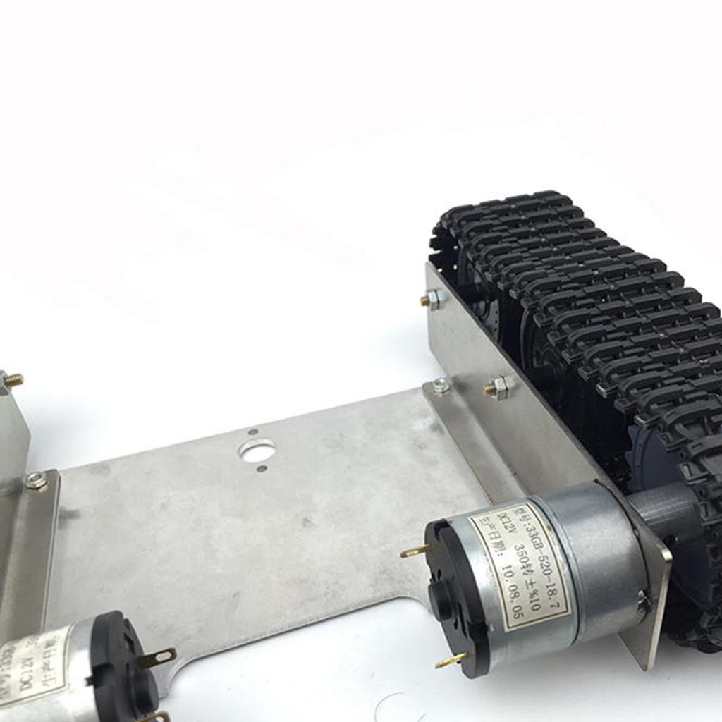 Aluminiumlegierung Starker Motor Tankauto Fahrgestell Raupenketten Kit Lernspielzeug