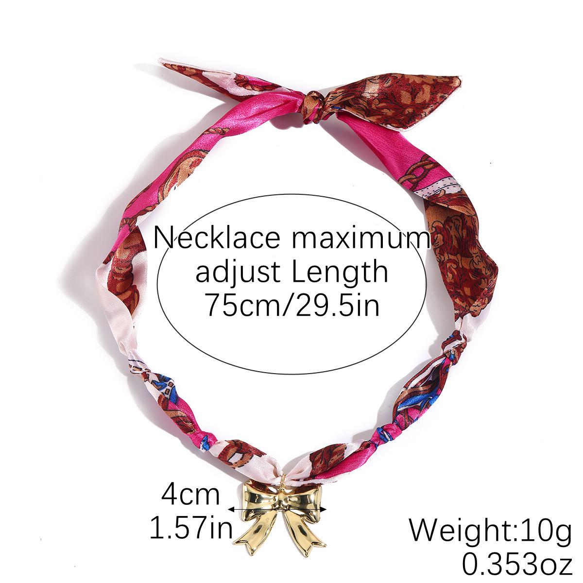 

European and American jewelry, long fabric necklace, light luxury, high-end multi-pendant, pearl colored silk scarf necklace.