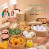 Kindergarten Play Kitchen & Simulation Food Set for Dollhouses