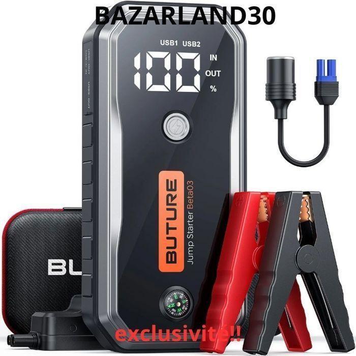 Power bank - BAZARLAND30 - Booster BUTURE - 26800 mAh - 160W DC - Ricarica rapida 18W
