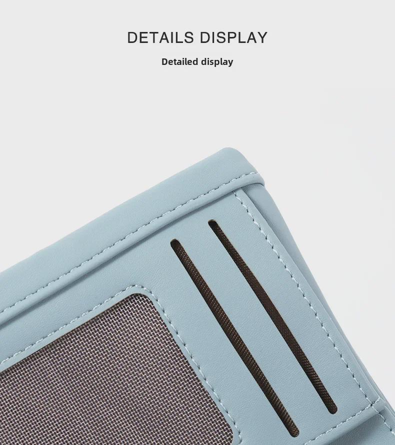 Women's Soft Leather Short Wallet with Multiple Card Slots & Daisy Print