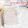 Loose-Leaf Ring Binder Notebook Ins Style Scrub PP Cover 1/10Pcs for School Office Study Journal Planning