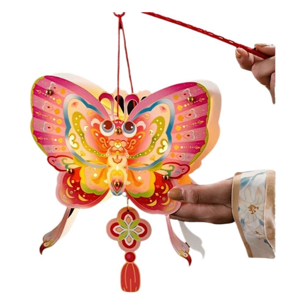Butterfly Children's Hand-held Lanterns Paper Luminous Lantern Mid-Autumn Festival