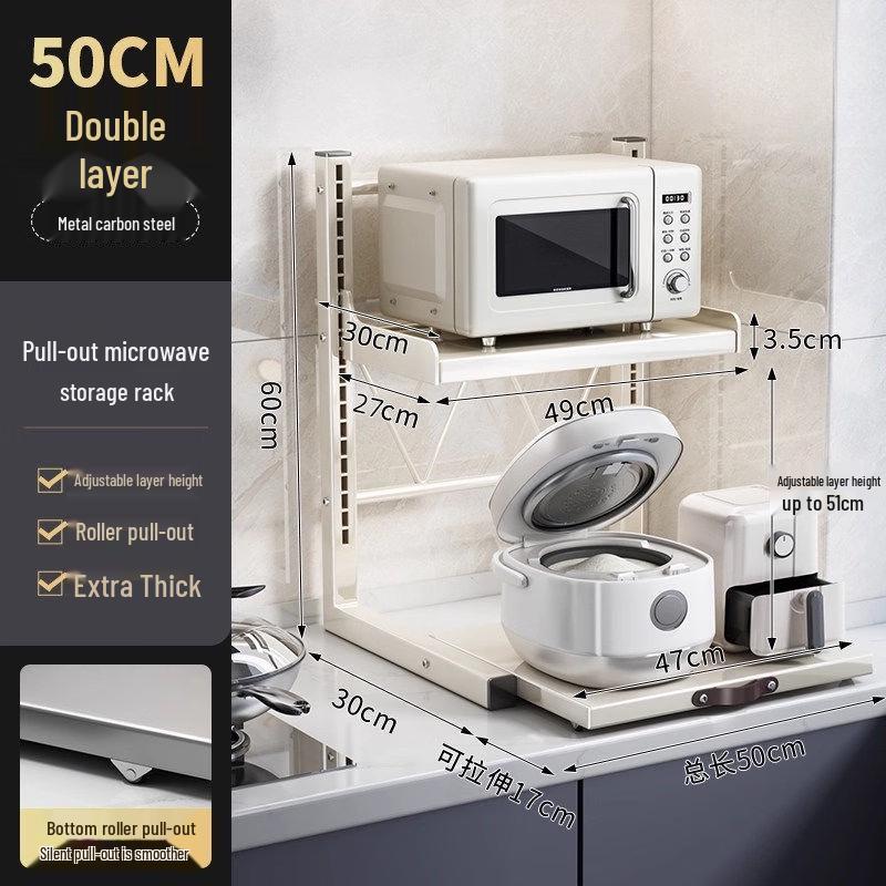 Yunduo Double-Layer Heightened Kitchen Appliance Rack
