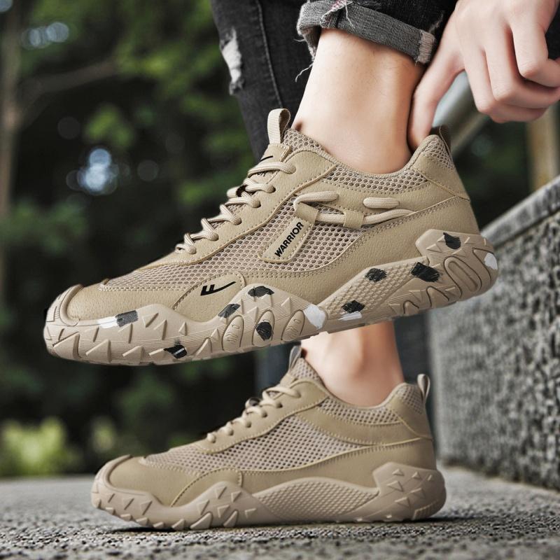 Warrior Breathable Comfortable Travel Hiking Fashion Trend Versatile Balance Lightweight Quick-Dry Low-Top Walking Shoes Men Walking Shoes WXY-N996N01