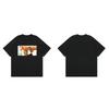 Trendy brand PALACE Jim Carrey movie character triangle print men's and women's loose casual summer short-sleeved T-shirt t