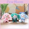 Schattige Leuke Hatsune Miku Pluche Speelgoed Sleutelhanger Hanger Pluizig Cartoon Zachte Pluche Pop Roze Groen Blauw