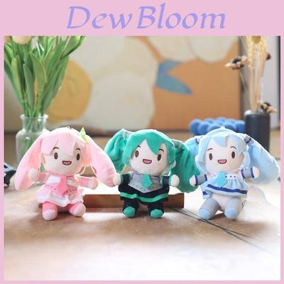 Schattige Leuke Hatsune Miku Pluche Speelgoed Sleutelhanger Hanger Pluizig Cartoon Zachte Pluche Pop Roze Groen Blauw