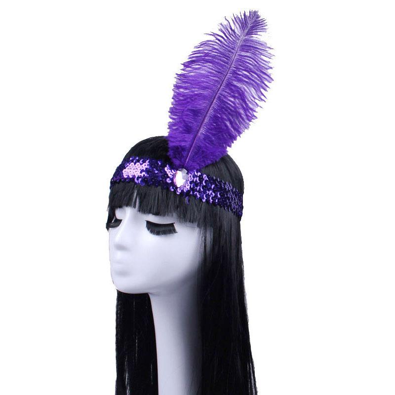 

Indian Feather Hat Halloween Cosplay Savage Feather Headdress Carnival Masquerade Festival Stage Performance Props Headband