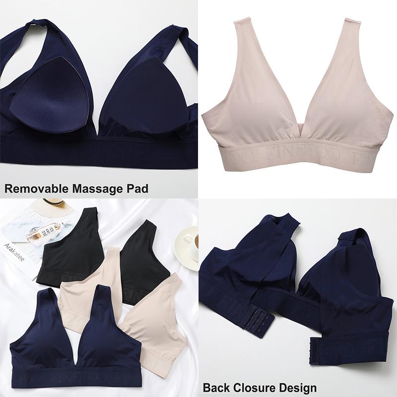 FINETOO Ženy Podprsenka Dámské Spodní Prádlo Sexy Spodní prádlo Bezešvé Podprsenka Intimní Bralette Hluboké V bez zad Bralette Tílko se zapínáním na záda Podprsenky S-XL