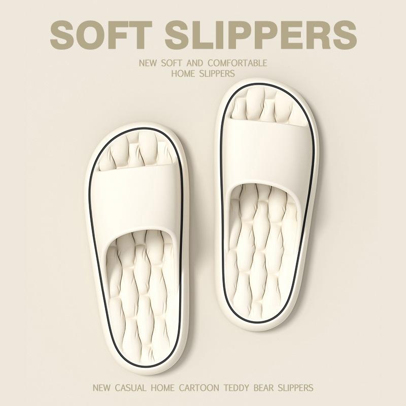 Fashion high-end trend bathroom slippers bath home sandals indoor non-slip smelly hotel floor durable