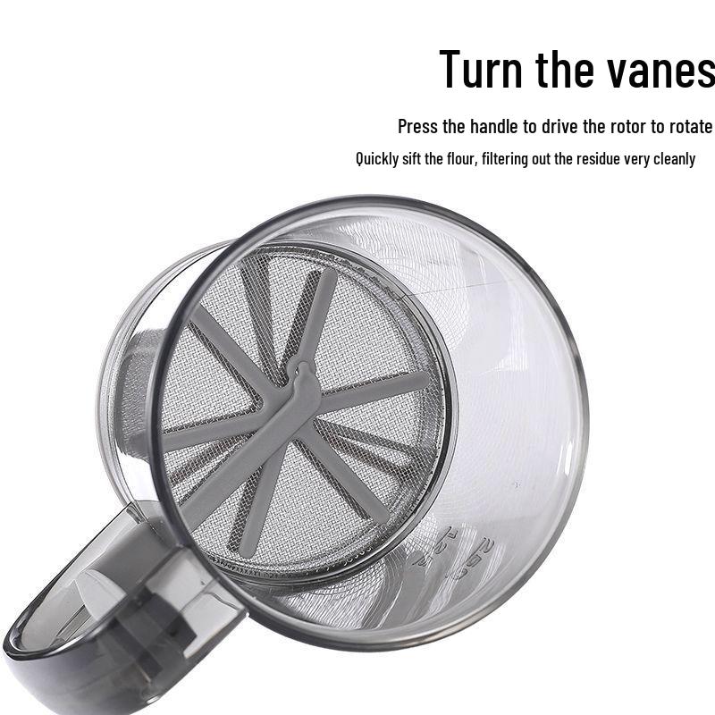 Handheld Semi-Automatic Flour Sifter - Superfine Mesh Baking Tool