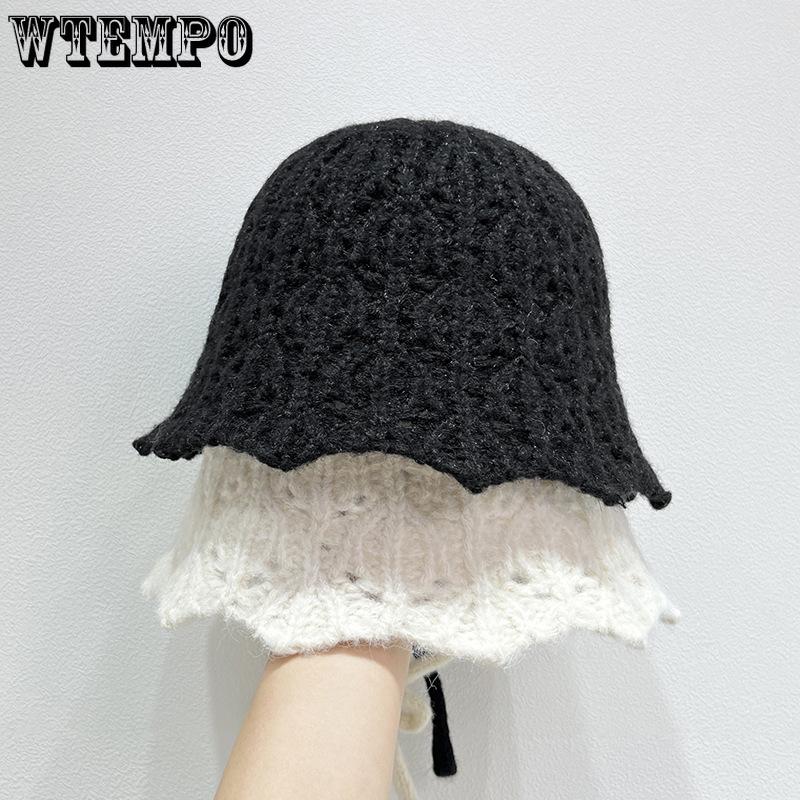 

Korean Version Women s Autumn and Winter Fisherman Hat New Versatile Casual Knitted Fisherman Hat one size