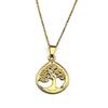 Tree Of Life Pendant Necklace For Women Men Stainless Steel Silver Color Love Amulet Chain Jewelry Family Gifts bijoux