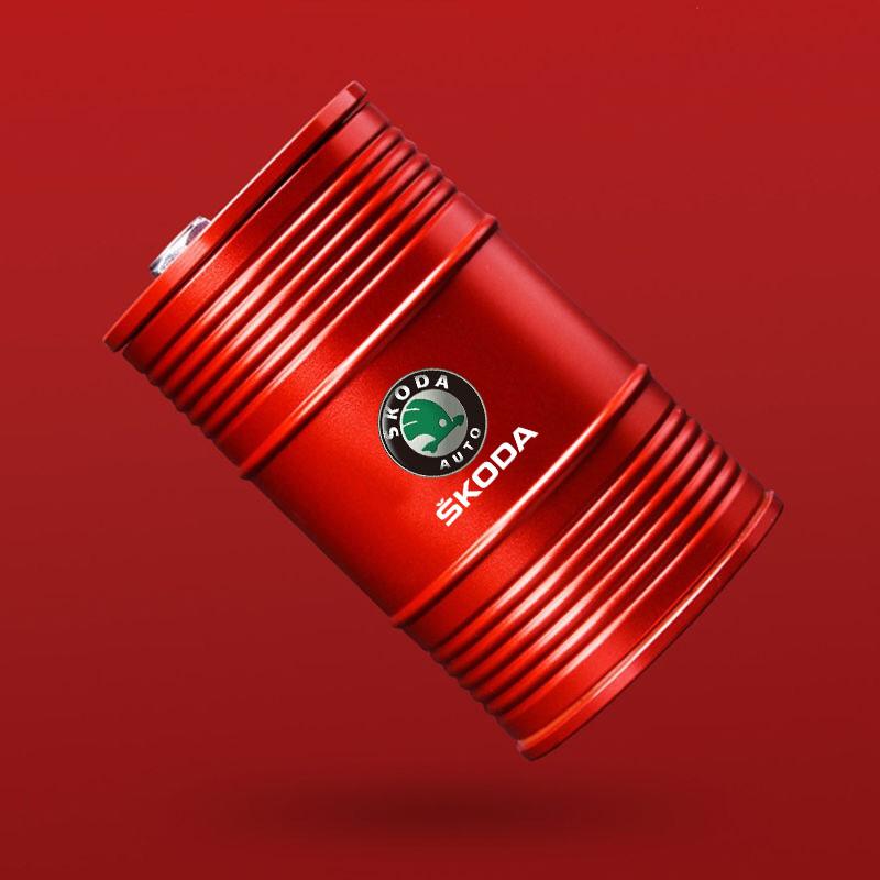 NTHX6 Car Ashtray with Lid Smell Proof Portable Ashtray Cup Holder For Skoda octavia 3 2 superb 3 kodiaq Fabia Kamiq Karoq Accessories