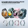 Bling Case For Samsung Galaxy Watch 6 44mm 40mm PC Hollow Frame Protective Double Diamond for Galaxy Watch 6 Case Accessories