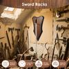 Adjustable Display Rack Wall Mount Sword Stand Multifunctional Wood Katana Holder Hook for Displaying Bow Dagger Axe Anime Prop