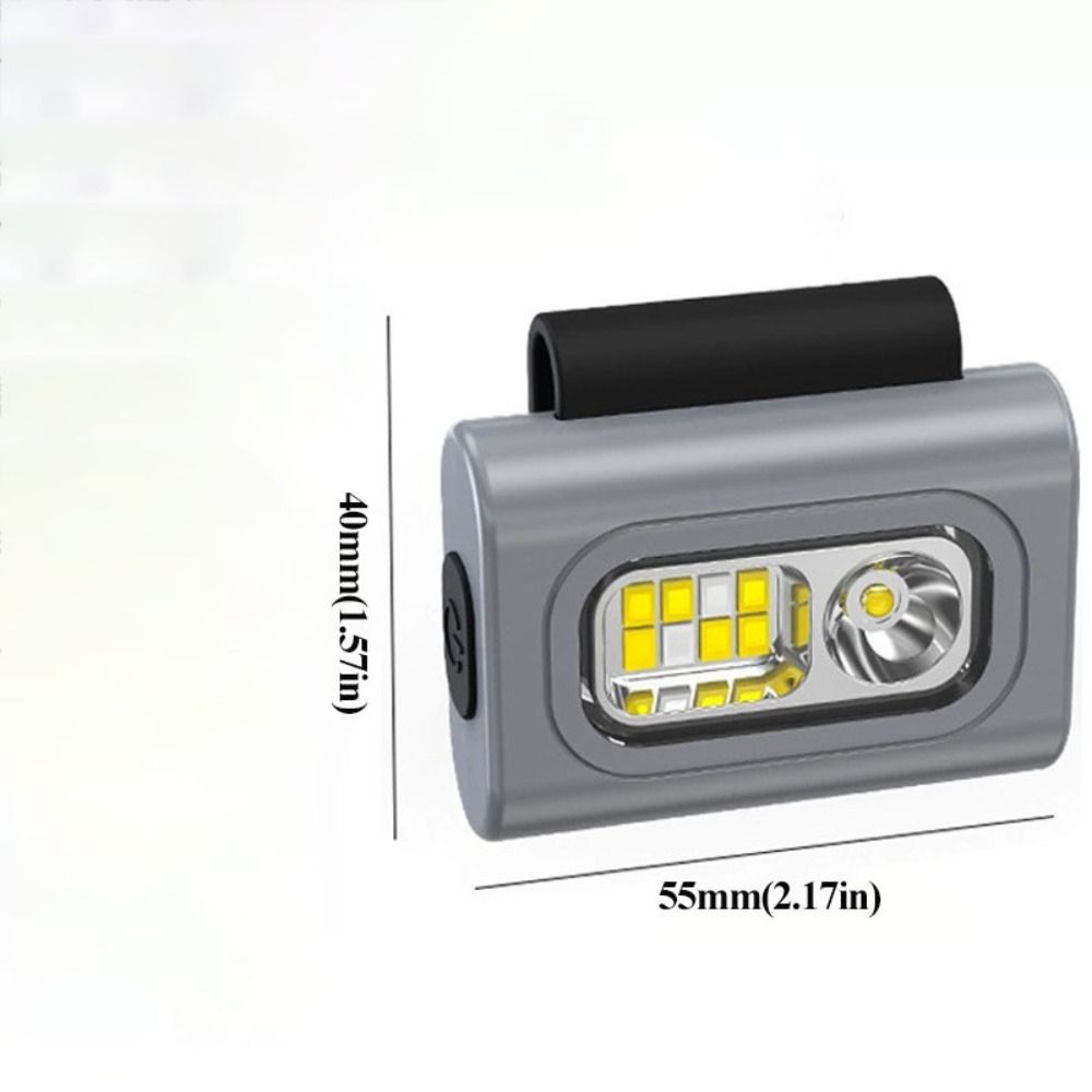 USB Rechargeable COB LED Headlight Strong Magnetic Clip Waterproof LED Running Light Ultra-Long Duration High Visibility